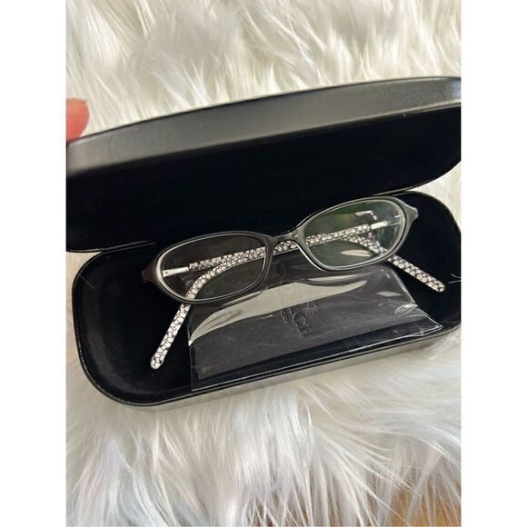 Coach Margarete toffee Eyeglasses Frames Full Rim Transparent black Clear Womens main image 5